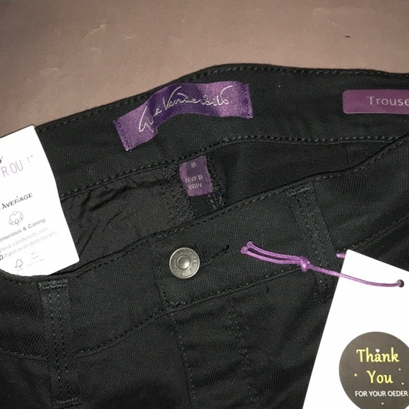 Gloria Vanderbilt Womens Flared Trouser Pants Size 10 Average NWT - Picture 5 of 5